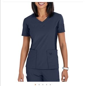 Navy Urbane Performance scrub top